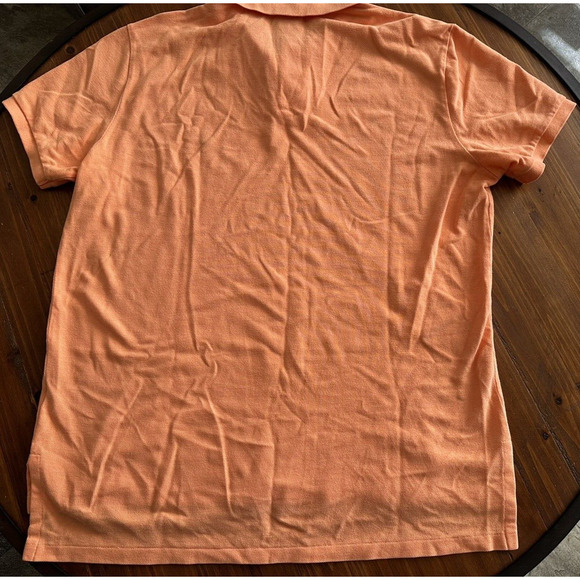 Ralph Lauren Polo Golf Shirt Custom Fit Mens XL Orange w/Blue Pony Short Sleeve - Picture 11 of 11